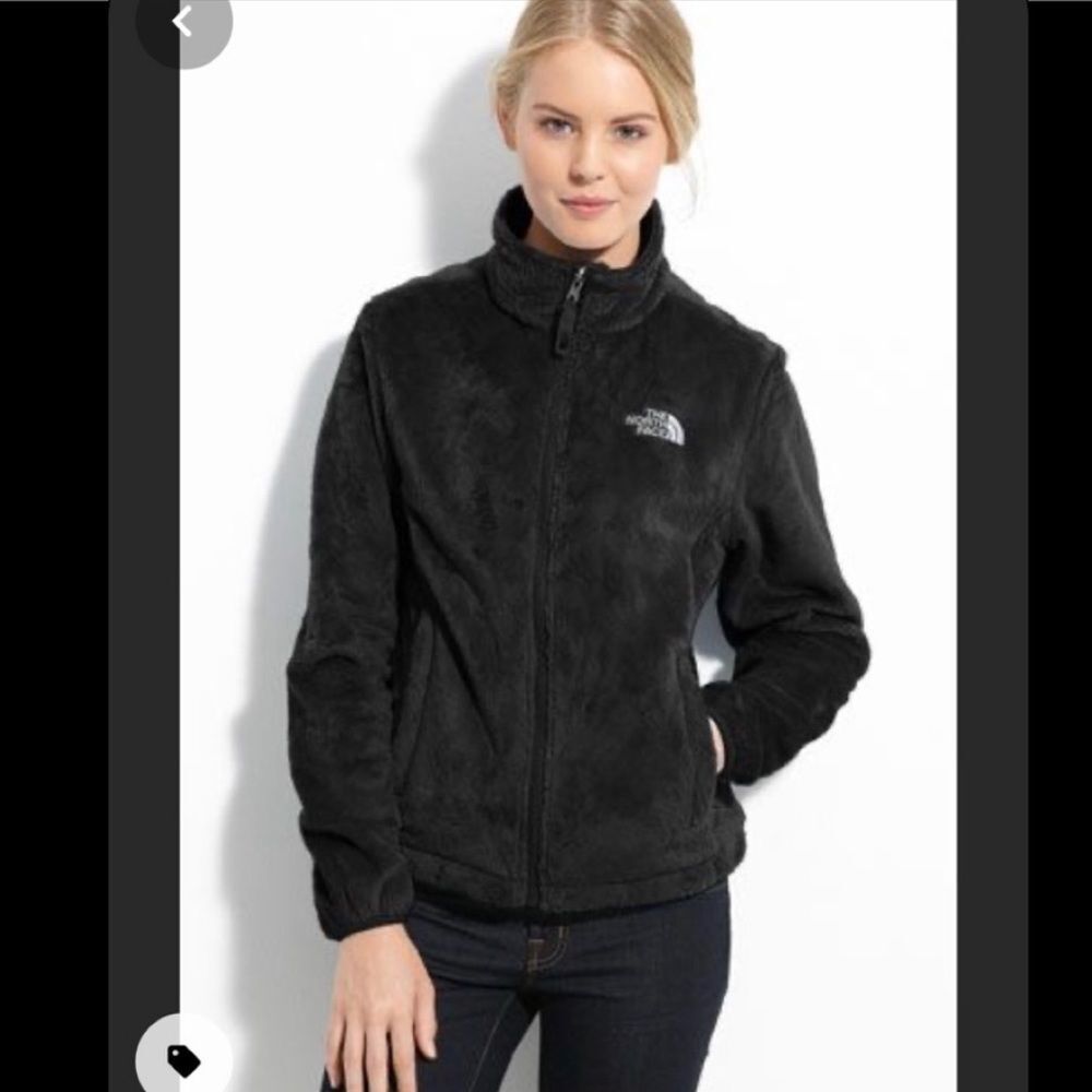The North Face Osito Fleece Jacket Black Wht Logo Sz extra large XL